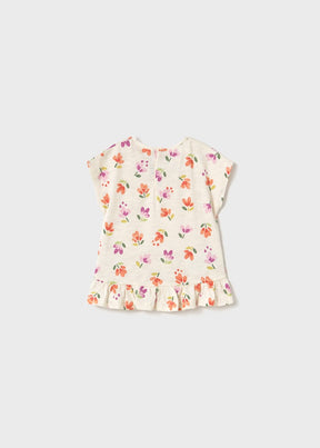 T-skjorte Print Blomster Bone Carrot
