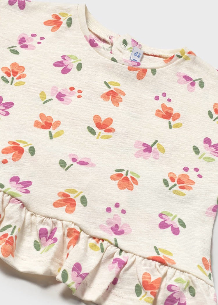 T-skjorte Print Blomster Bone Carrot