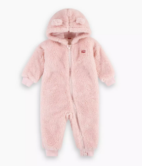 Fleecedress Sherpa Bear Coverall Pink