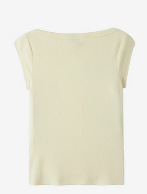 T-skjorte Kana Boatneck Pear Sorbet