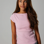 T-skjorte Kana Boatneck Pink Marshmallow