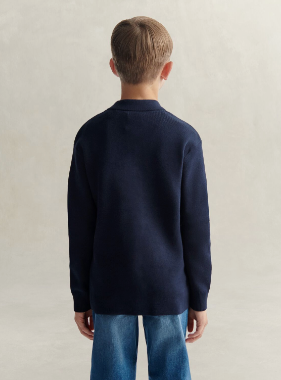 Cardigan Knitted Evening Blue