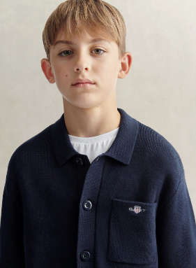Cardigan Knitted Evening Blue
