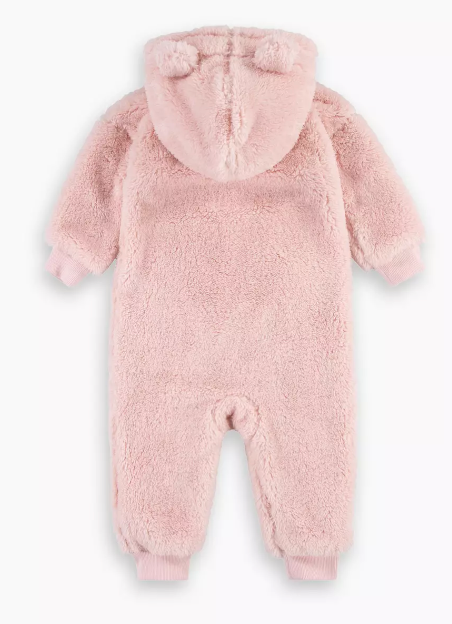 Fleecedress Sherpa Bear Coverall Pink