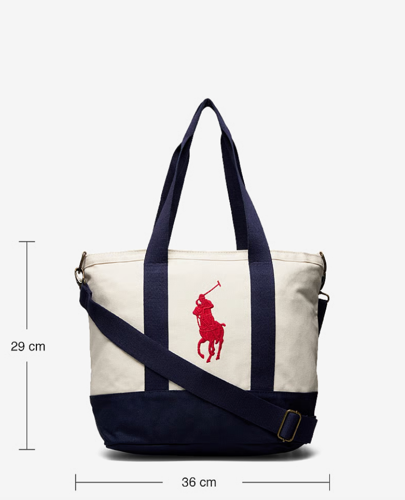 Bag Tote White/New Port Navy