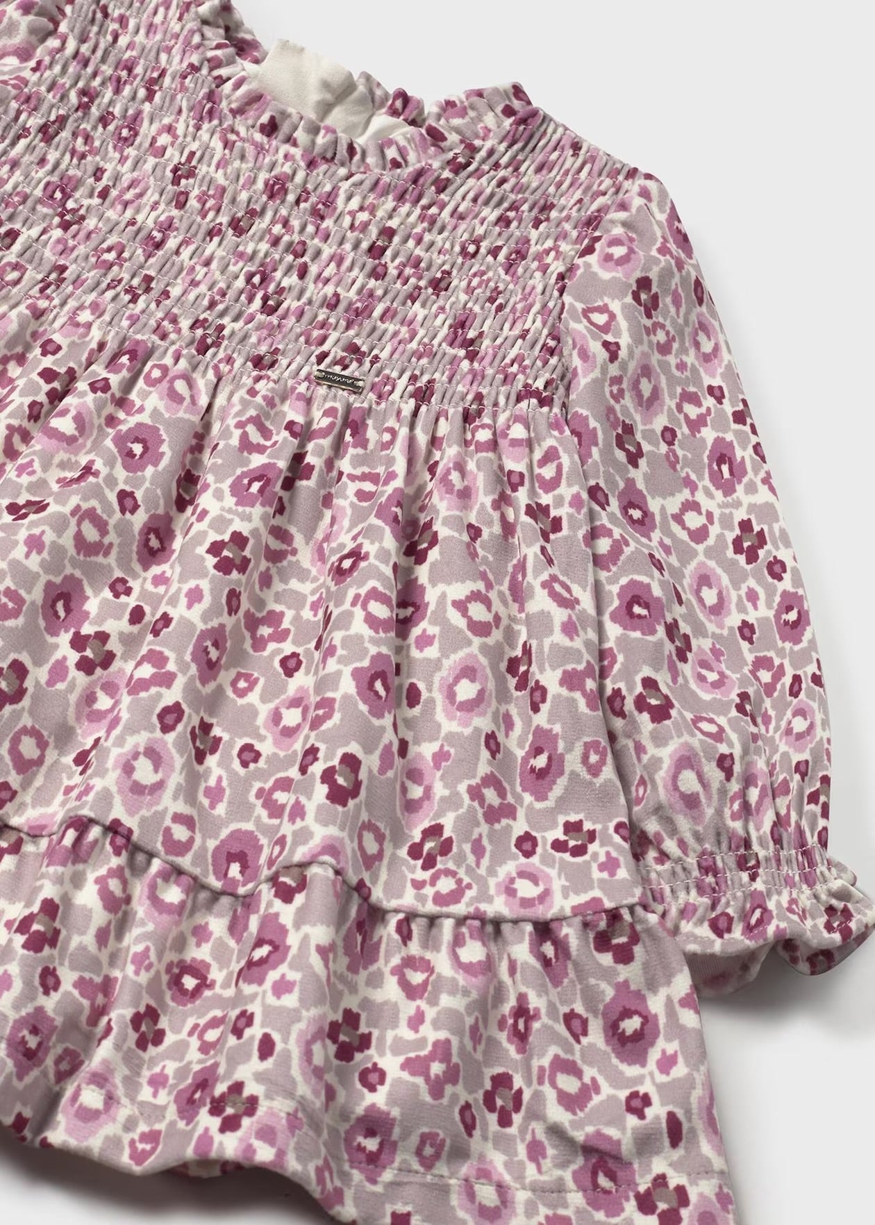 Kjole Printed Velvet Cuarzo