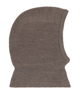 Balaclava Wool Knit Windstop Cinder Melange