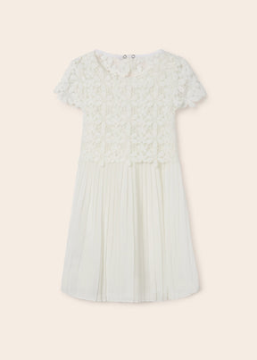 Kjole Guipur flowers White