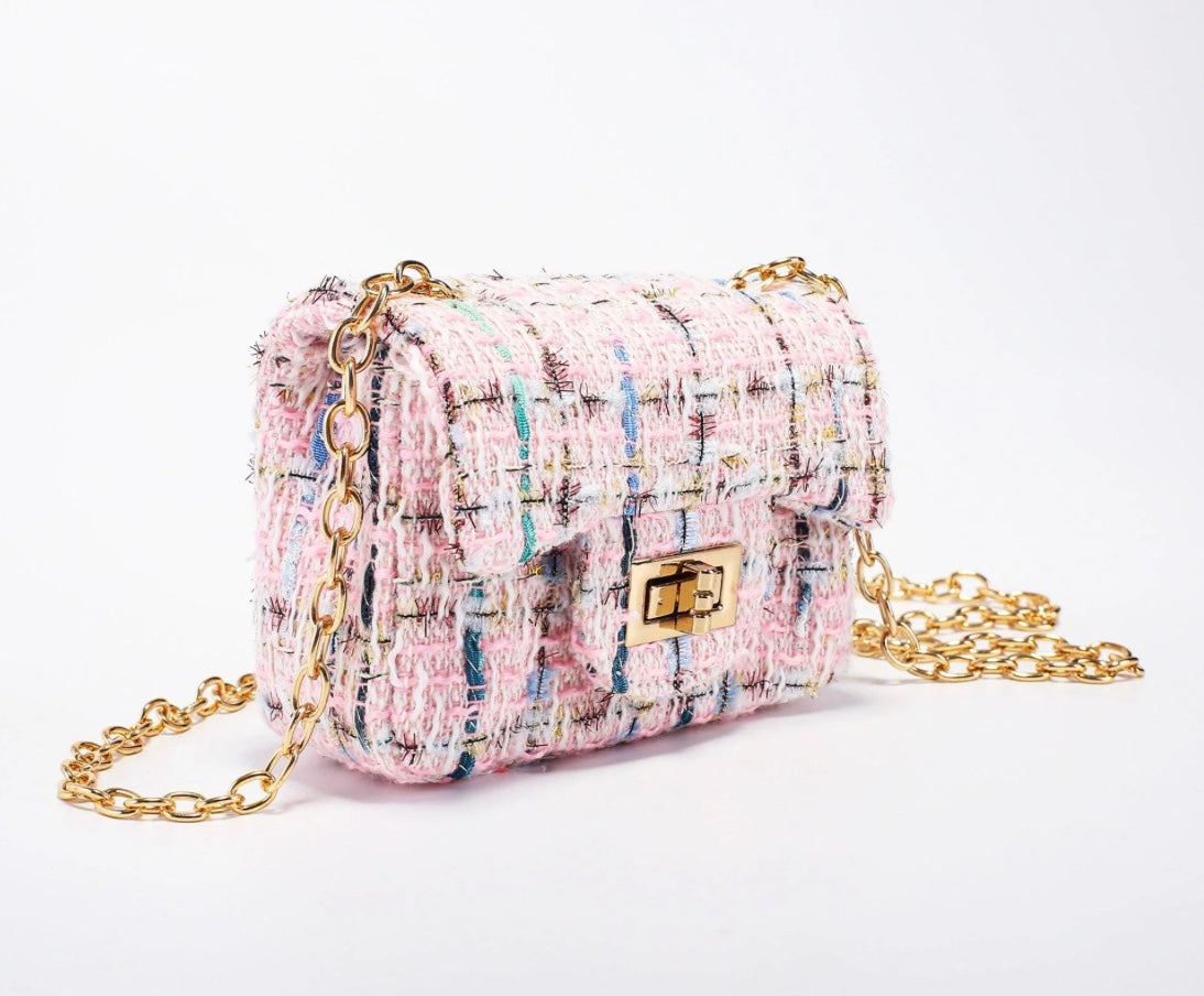 Veske Small Tweed Pink