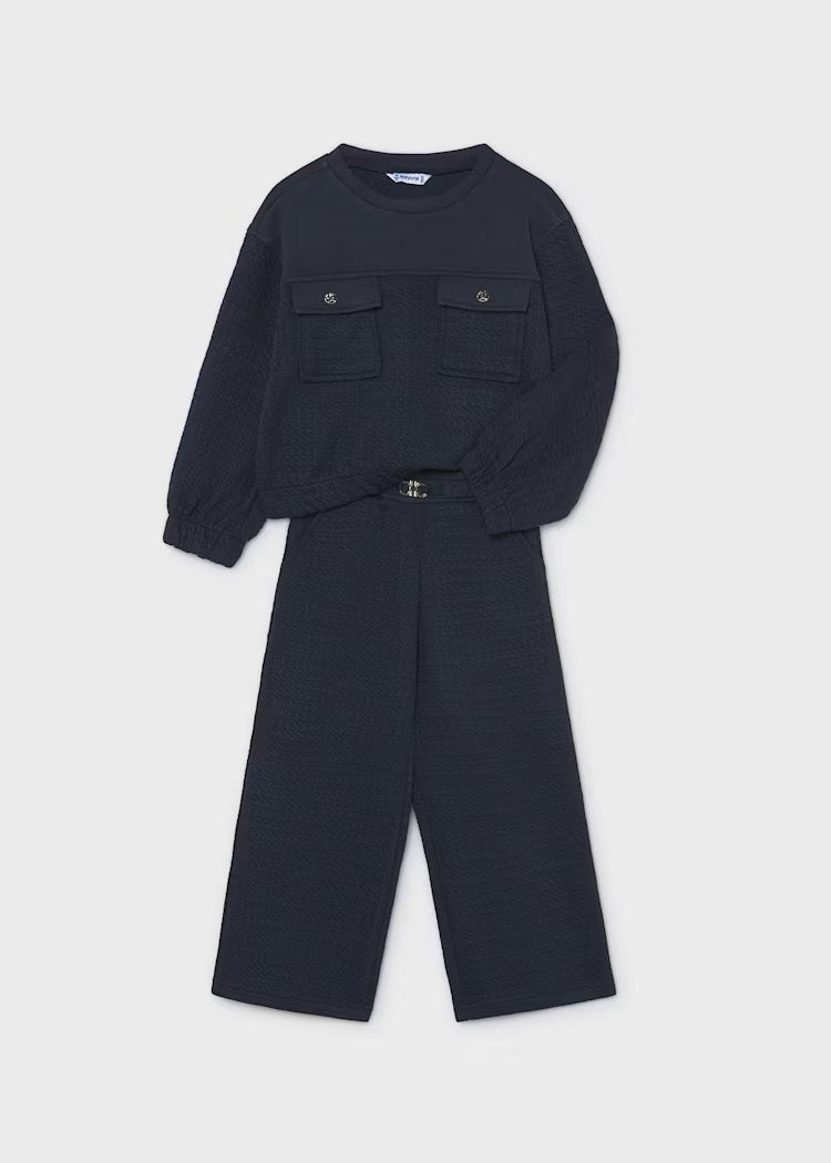 Sett 2-Deler Tracksuit Padded Navy