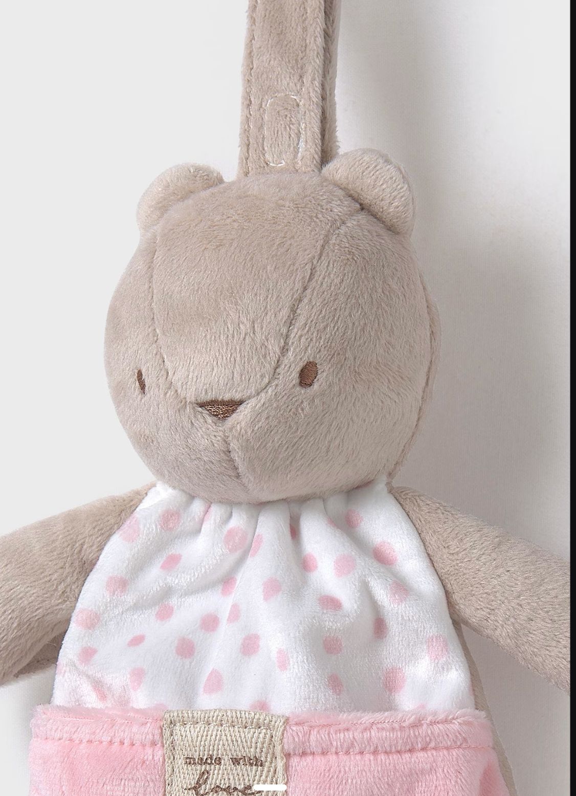 Kosebamse Baby Rosa