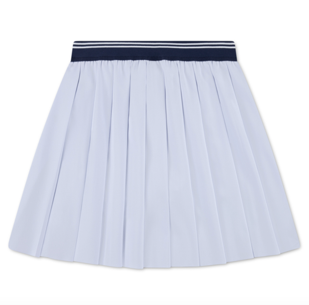 Skjørt Logo Sport Plissés Blue Clair