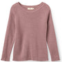 Genser Merino Classic Rib Winter Rose