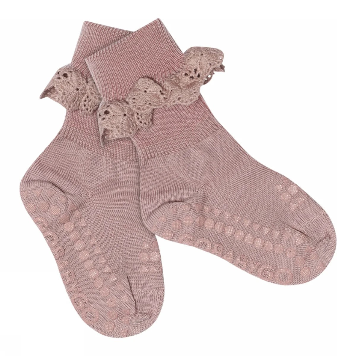 Sokker Antiskli Lace Wool Woodrose