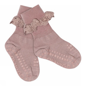 Sokker Antiskli Lace Wool Woodrose