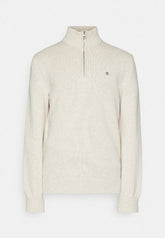 Genser shield Half Zip Light Beige Melange