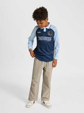 Genser Loose Stripe Soccer Jersey Dress Blues