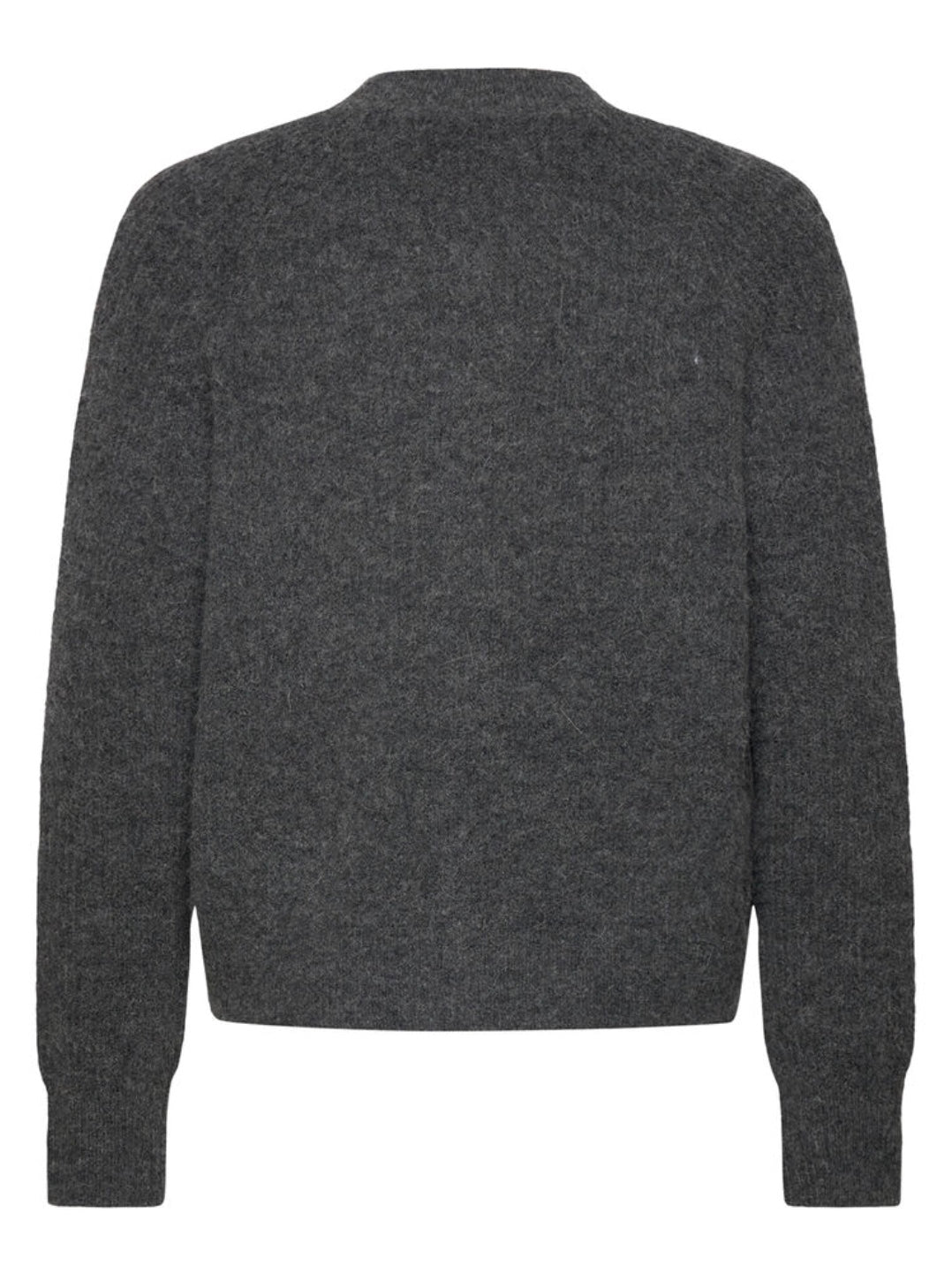 Cardigan Tinker Wool Blend LS Short Medium Grey Melange