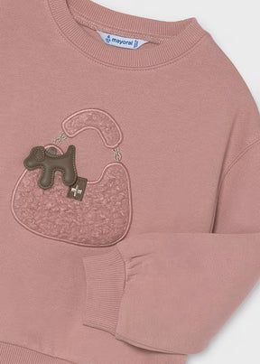 Genser Pullover Puppy Pastel Pink