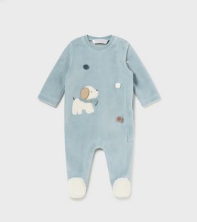 Sparkedress Velour Hund Sky