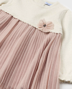 Kjole Combined Pleated Blush