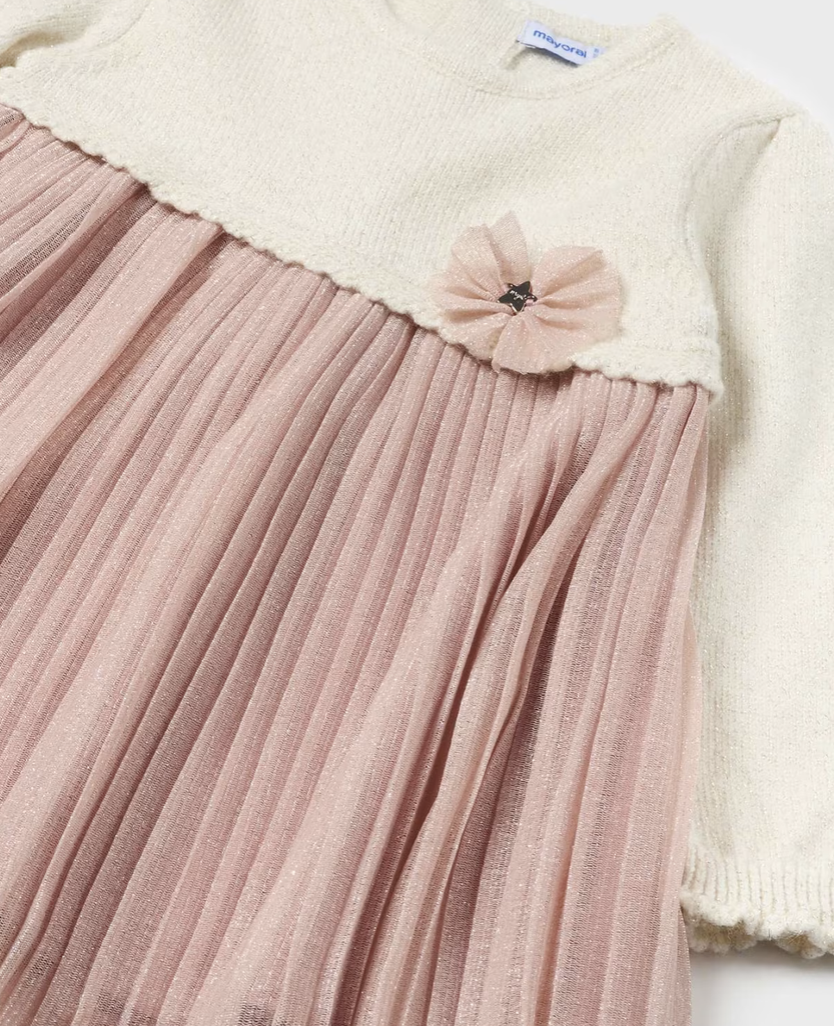 Kjole Combined Pleated Blush