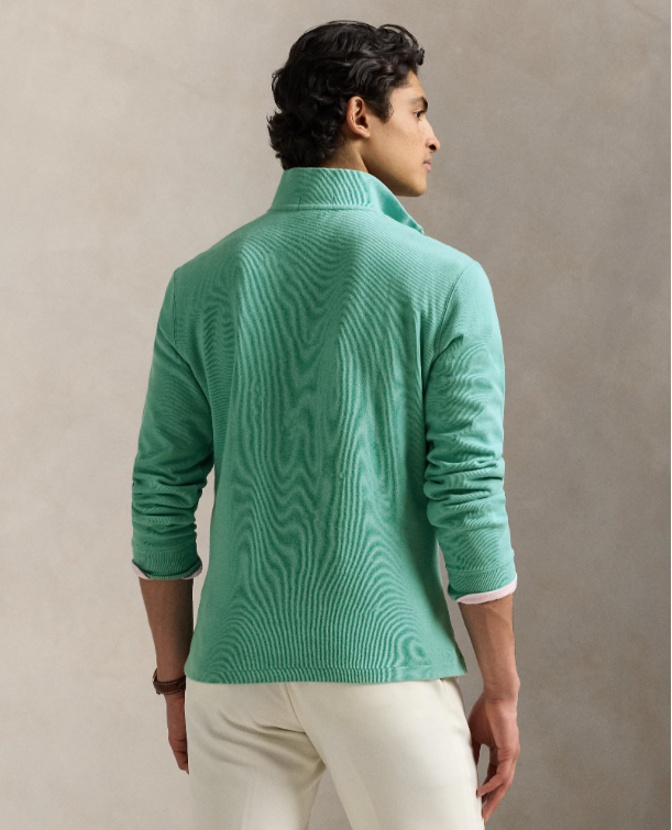 Genser Halfzip Estate Rib Deep Seafoam