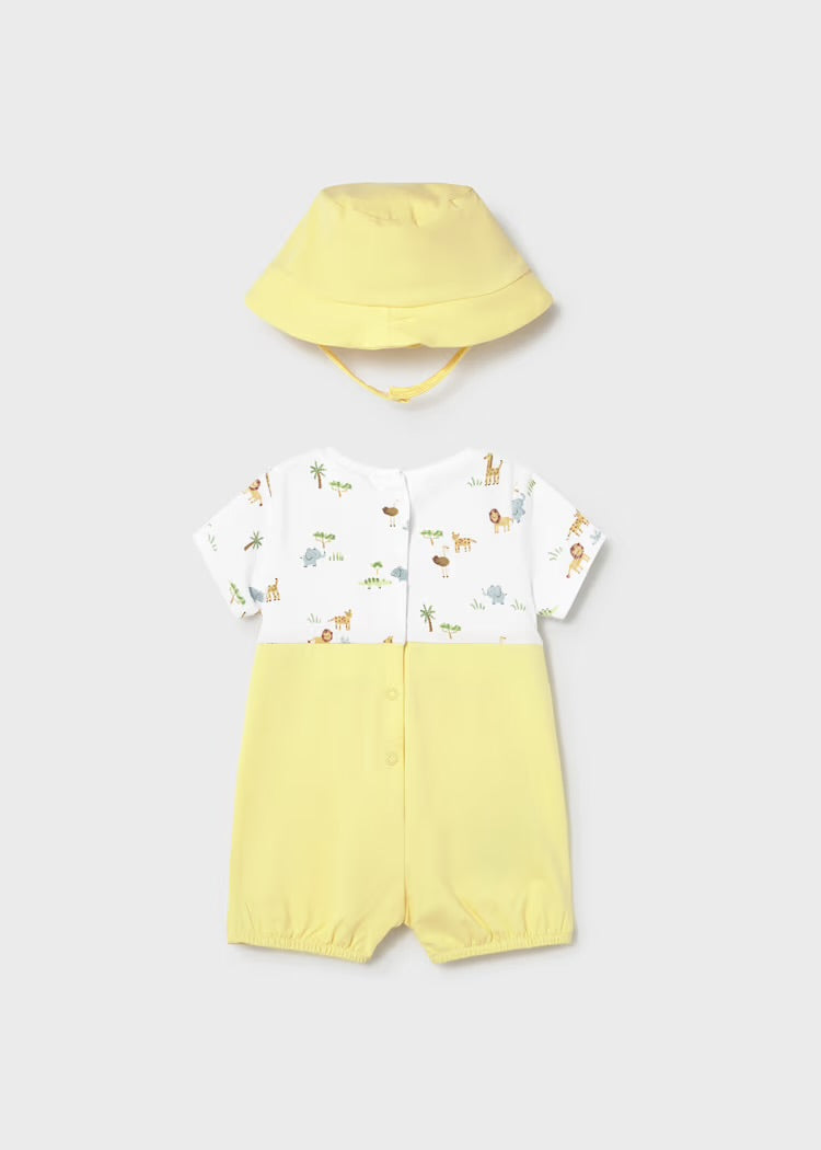 Romper M/hatt Animal Sunny