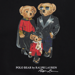 Genser Polo Bear Family Black