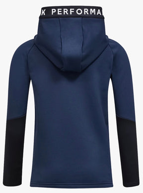 Jakke Rider Essentials Midlayer Zip Hood Blue Shadow/Blue Shadow