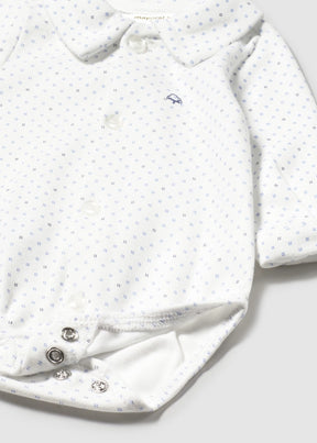 Body m/Krage Ecru-Blue