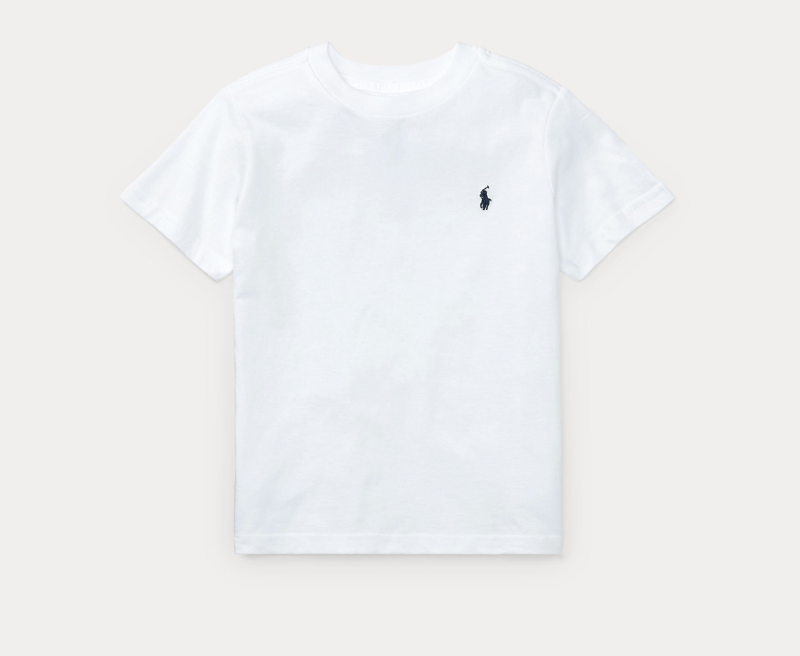 T-skjorte Jersey Crewneck White
