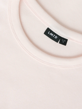 T-Skjorte Hinaja Ss Short Top Solid Pink Marshmallow