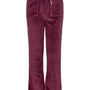 Bukse Hermine Velour Maroon Red