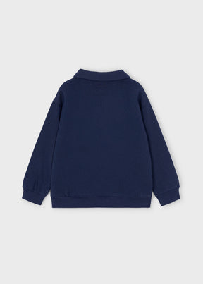 Genser Team Collar/Zip Blue