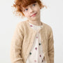 Cardigan Knitted Faux Fur Quinoa Mix