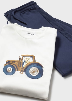 Sett 3-deler Bamse/Traktor Mustard