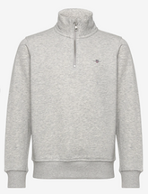 Genser Halfzip Light Grey Melange