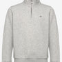 Genser Halfzip Light Grey Melange