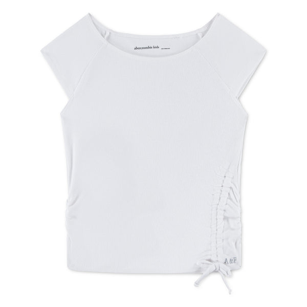 T-Skjorte Knit Top Bright White