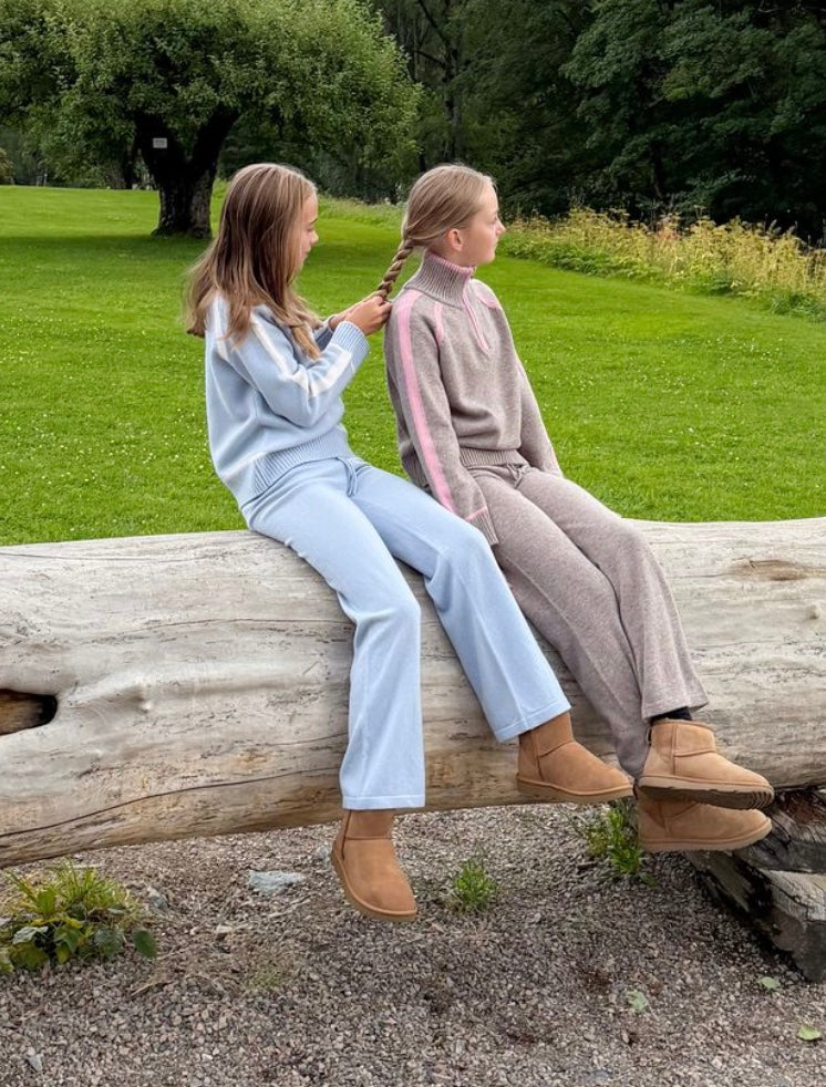 Bukse Ull Esme Strikket Sky Blue