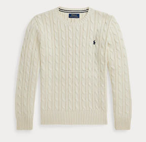 Genser Cabel-Knit Andover Cream