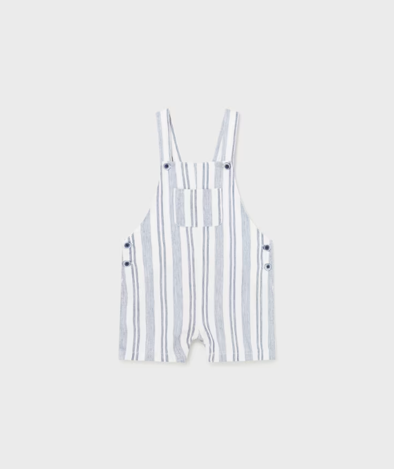 Seleshorts Overalls Linen Stripes Navy