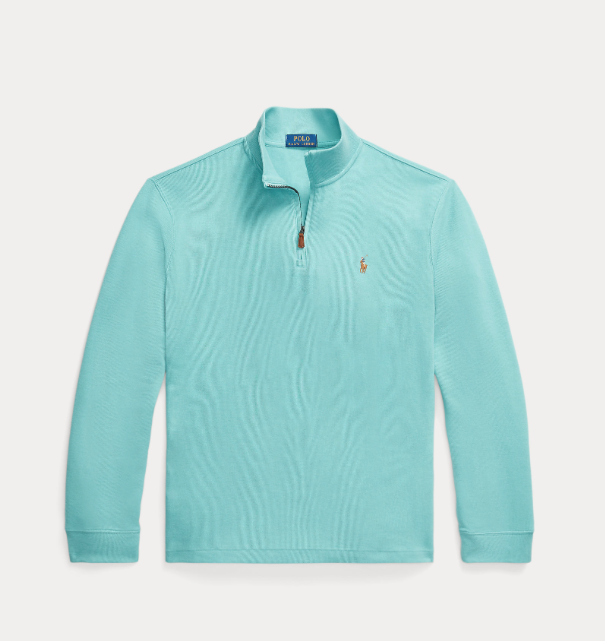 Genser Halfzip Estate Rib Deep Seafoam