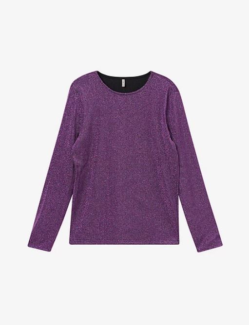 Genser Rich L/S glitter Acai