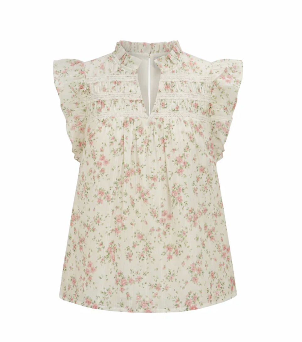 Bluse Lollo Off White Print