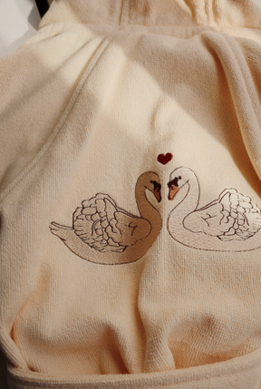 Badekåpe Terry Embroidery Swan