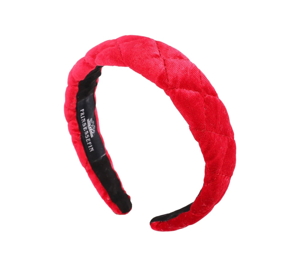 Hårbøyle Helena Velvet Scarlet