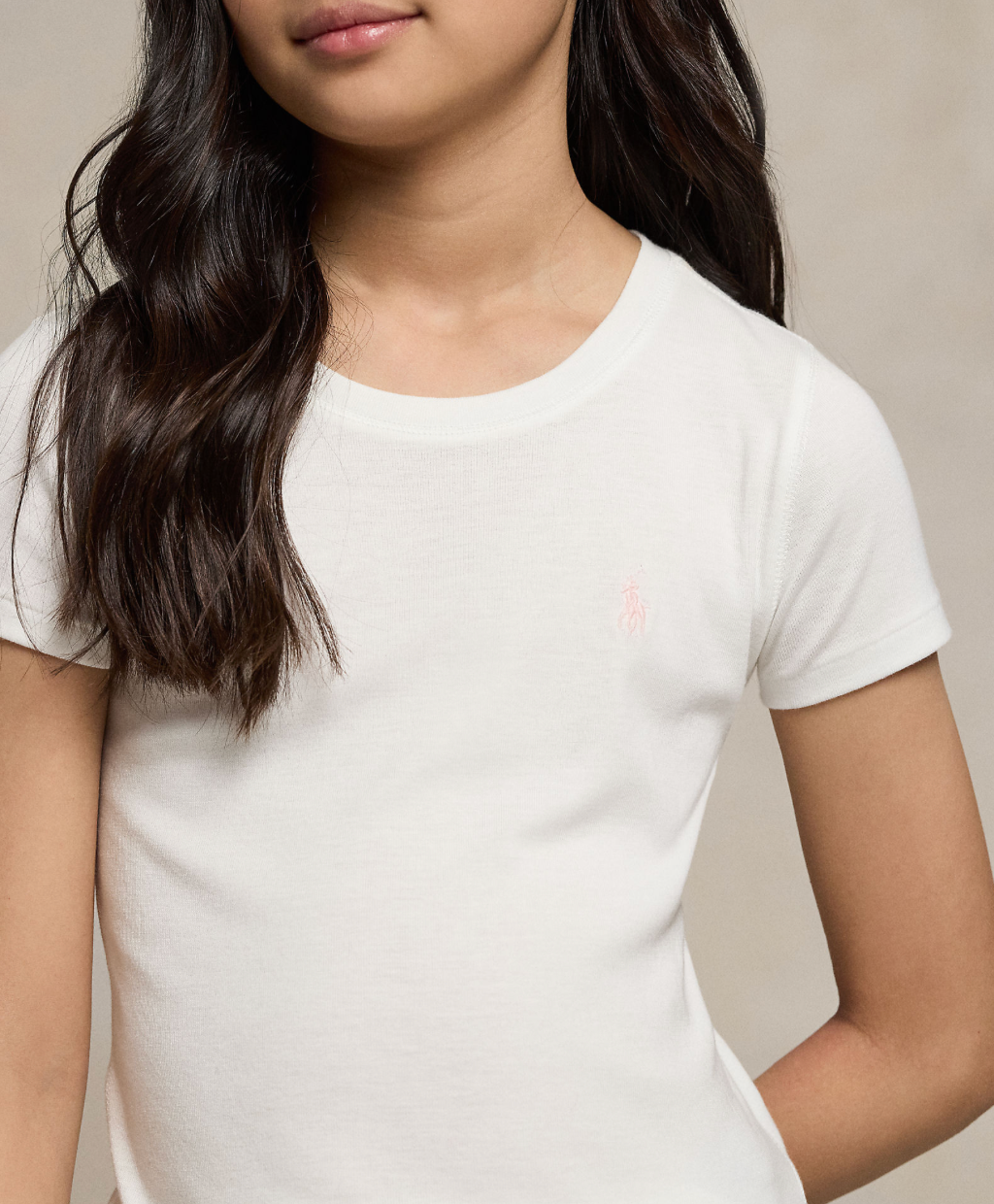 T-skjorte Girl Cotton Jersey White