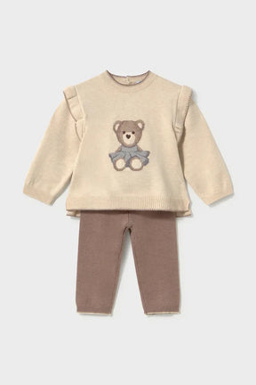 Sett 2-Deler Knit Bamse Brown